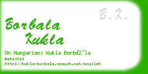 borbala kukla business card